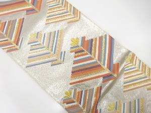 松葉模様織り出し袋帯